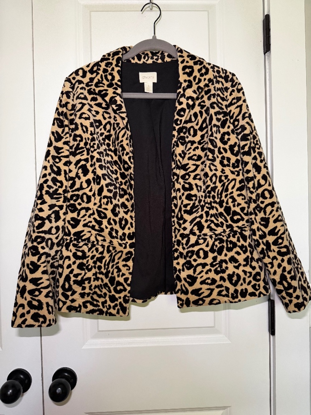 Chico’s Leopard Print Blazer Size 1 / US 8 M | Statement Animal Print Jacket